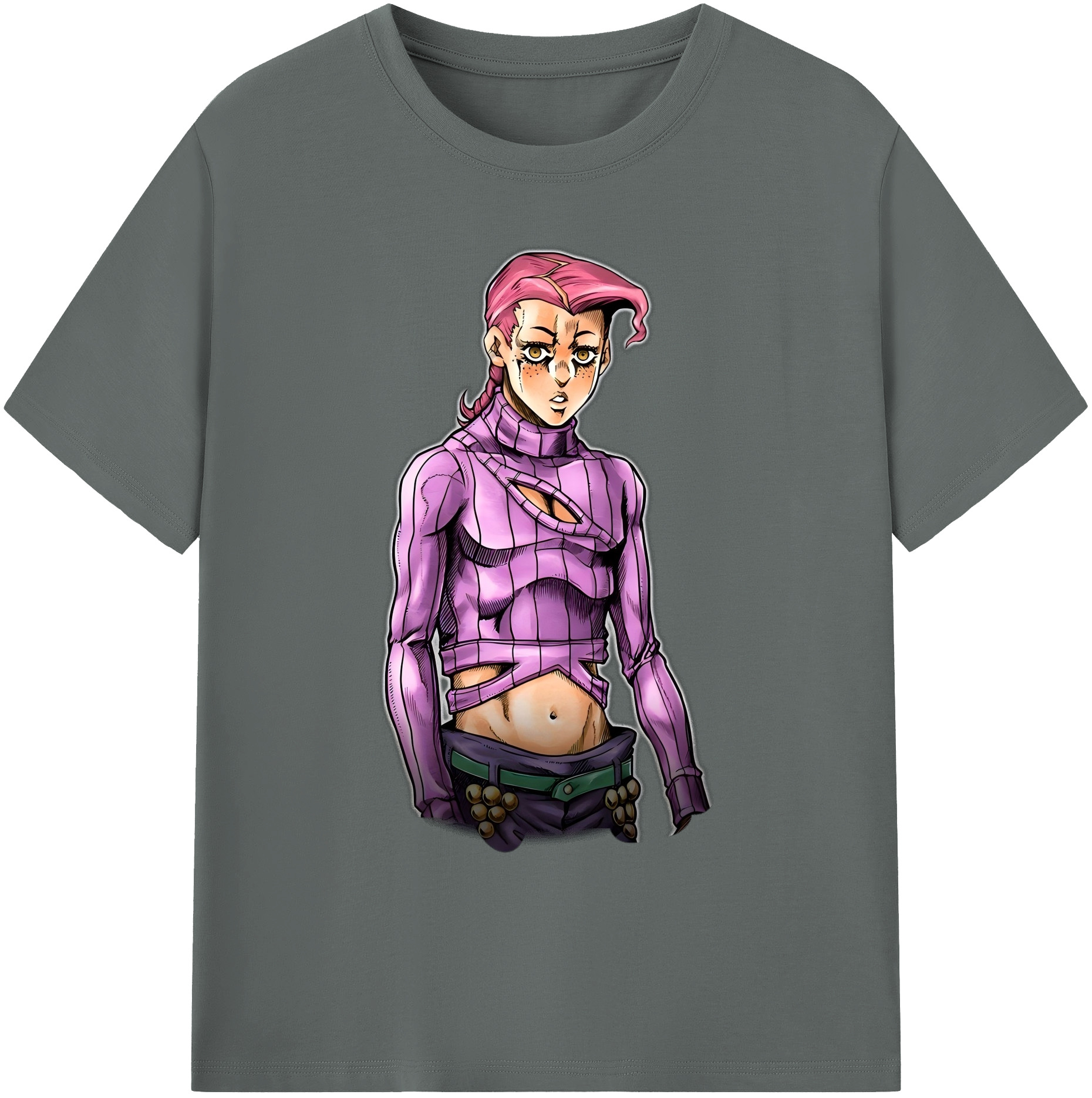 （画像用） ジョジョの奇妙な冒険 ビネガー?ドッピオ JoJo's Bizarre Adventure Vinegar Doppio 綿100％ メンズ半袖Tシャツ｜肌触りやわらか＆通気性